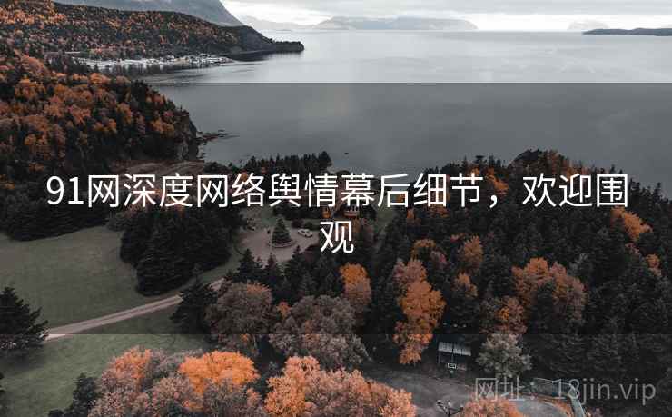91网深度网络舆情幕后细节,欢迎围观 91网深度网络舆情幕后细节,欢迎围观
